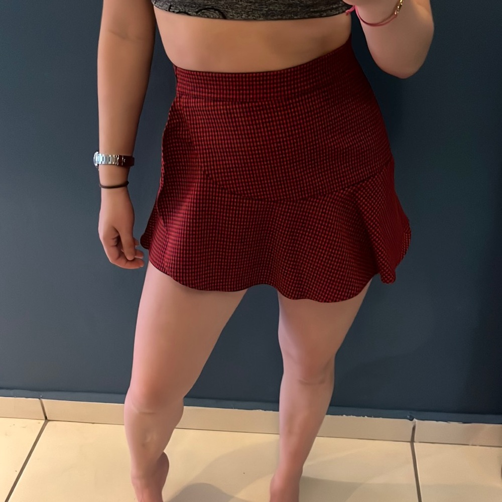 Plaid skort ZARA